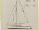 PLAN GENERAL - DENTY SLOOP  6,25 m (1957)