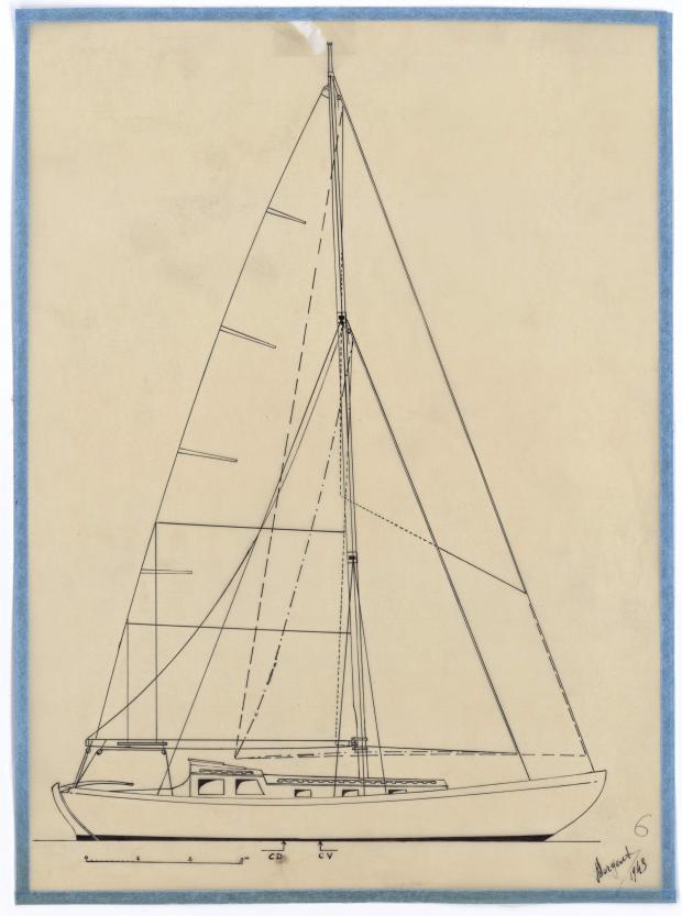 PLAN GENERAL - SLOOP NORVEGIEN (1943)