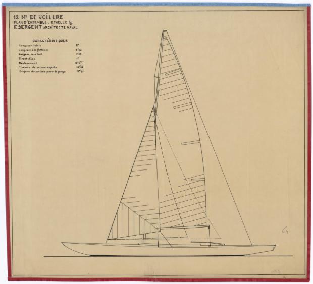 PLAN GENERAL - 12M2 DE VOILURE (1947)