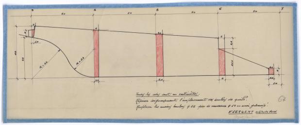 PLAN DE DERIVE/QUILLE - CANOT DE 5 M (1947)