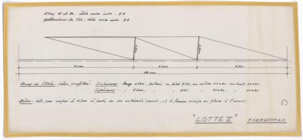 PLAN DE VOILURE/GREEMENT - LOTTE 2 (1947)