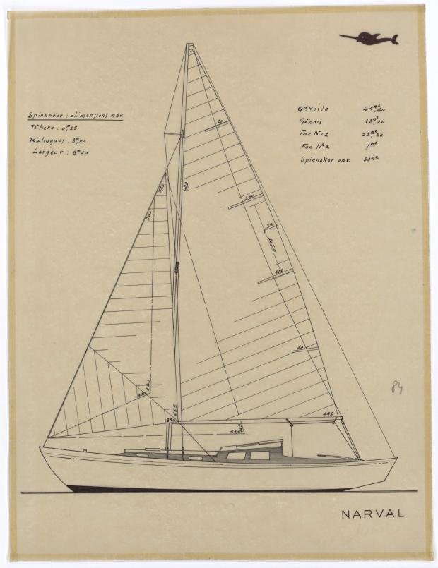 PLAN DE VOILURE/GREEMENT - NARVAL (1948)