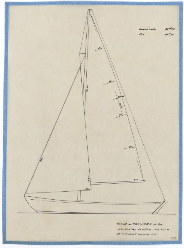 PLAN DE VOILURE/GREEMENT - MORGANE (1948)