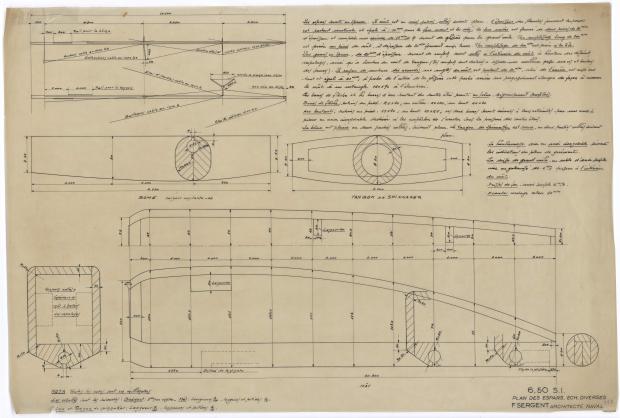 PLAN DE VOILURE/GREEMENT - DAIA (1949)