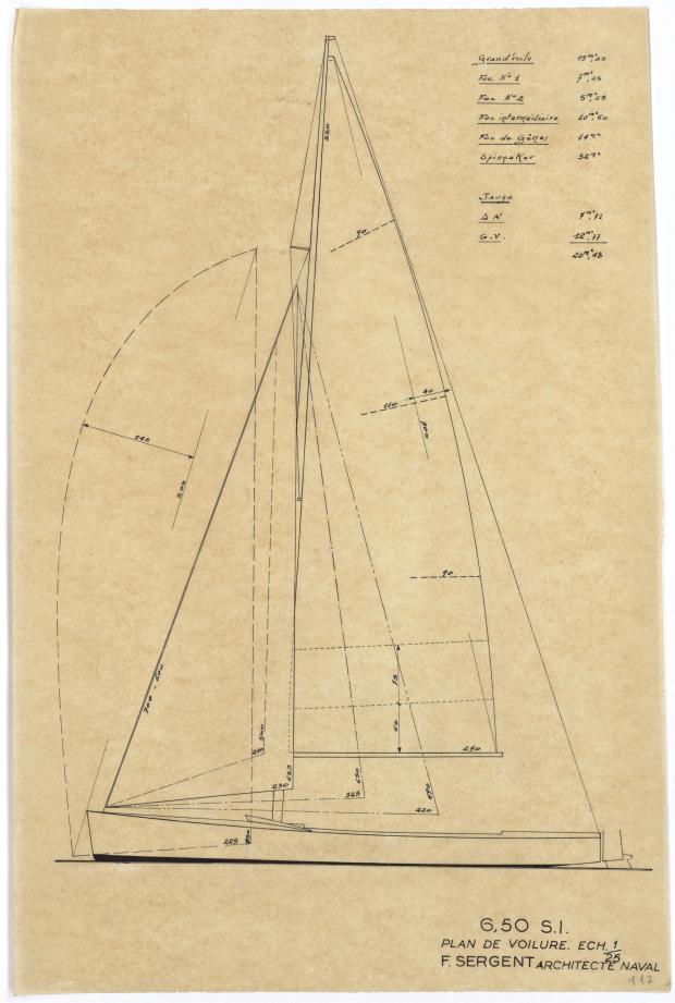 PLAN DE VOILURE/GREEMENT - DAIA (1949)