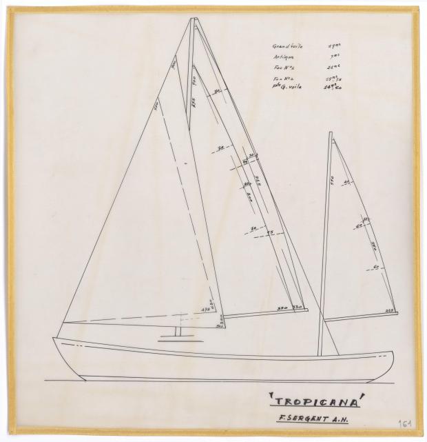 PLAN DE VOILURE/GREEMENT - TROPICANA (1950)