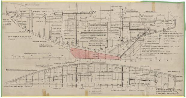 PLAN DE CONSTRUCTION - THETIS (1950)