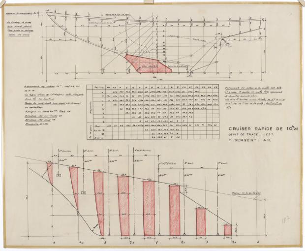 PLAN DE CONSTRUCTION - THETIS (1950)