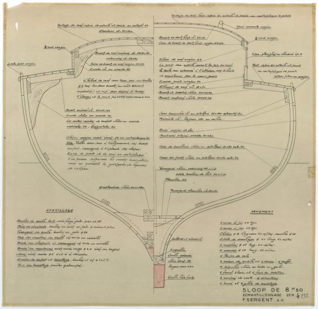 PLAN DE CONSTRUCTION - Sloop de 8,50 M (1951)