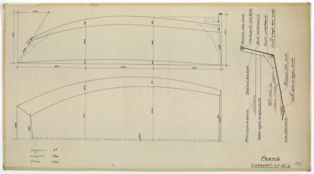 PLAN DE CONSTRUCTION - Prame (1951)