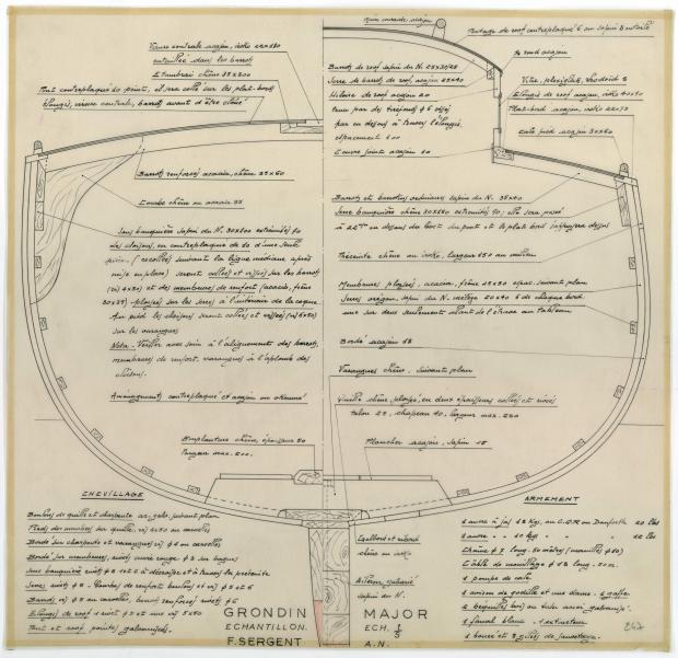 PLAN DE CONSTRUCTION - GRONDIN MAJOR (1952)