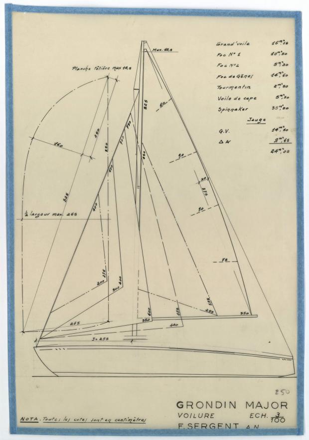 PLAN DE VOILURE/GREEMENT - GRONDIN MAJOR (1952)