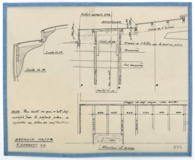 PLAN DE CONSTRUCTION - GRONDIN MAJOR (1952)