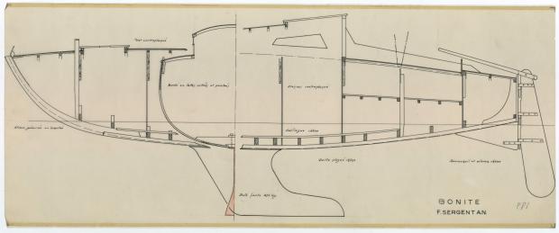 PLAN DE COQUE - BONITE  (1952)