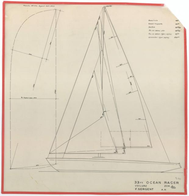 PLAN DE VOILURE/GREEMENT - Gemora (1953)