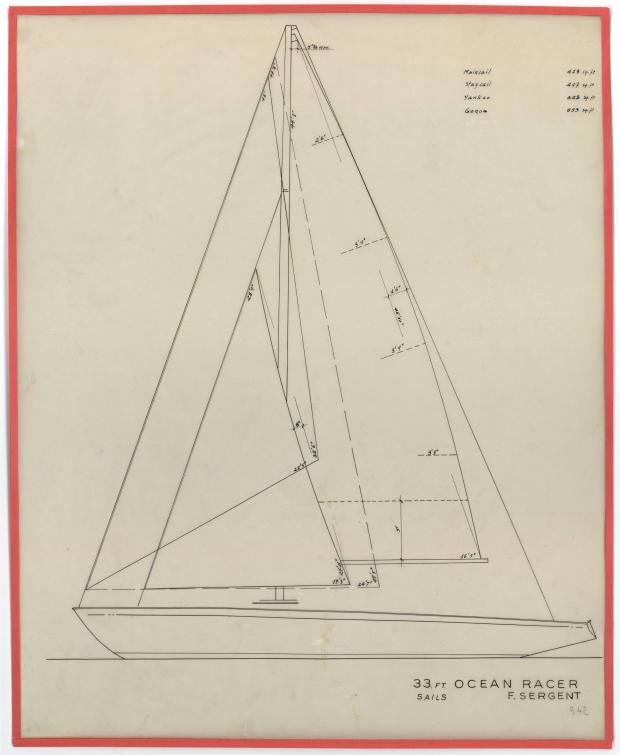 PLAN DE VOILURE/GREEMENT - Gemora (1953)