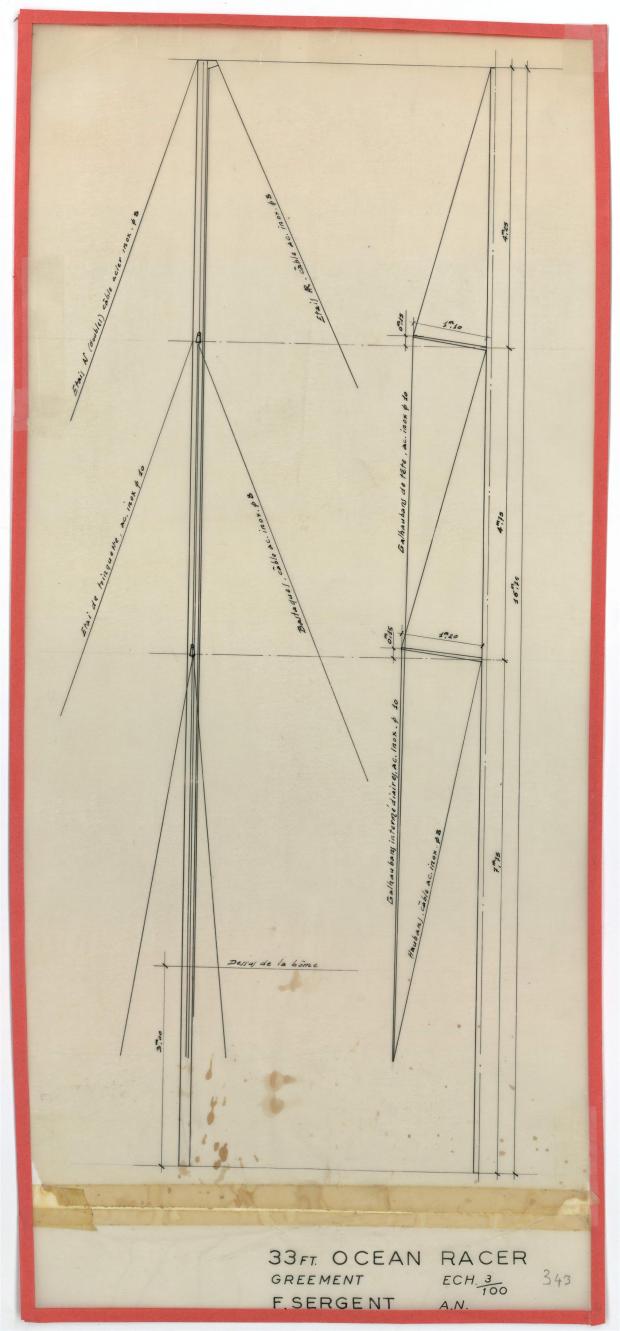 PLAN DE VOILURE/GREEMENT - Gemora (1953)