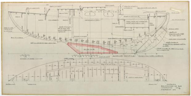 PLAN DE CONSTRUCTION - St Michaël balenière de 9.25 m (1954)