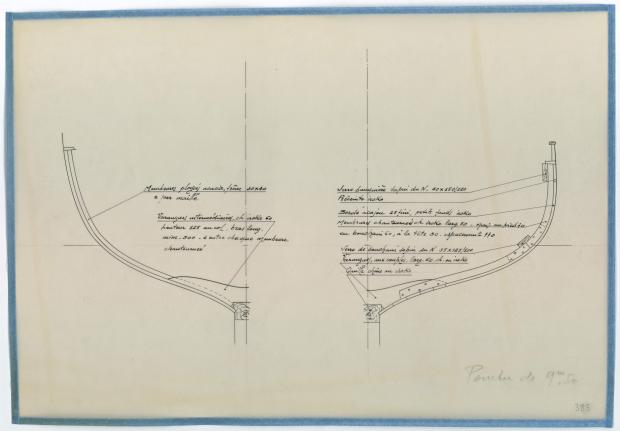 PLAN DE CONSTRUCTION - Pointu 9,50 m (1954)