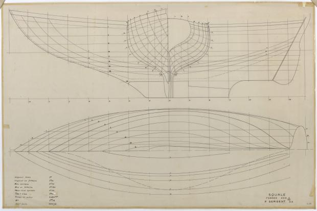 PLAN DE COQUE - SQUALE (1955)