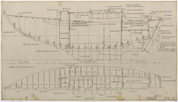 PLAN DE CONSTRUCTION - SQUALE (1955)