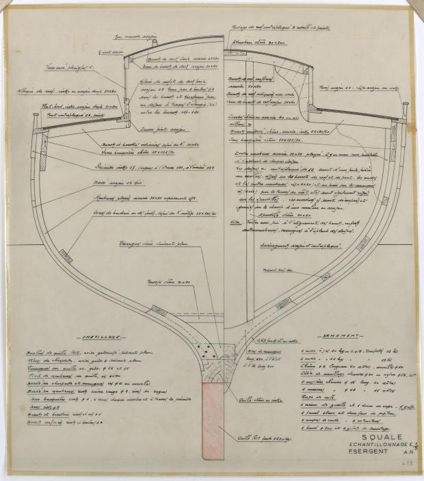 PLAN DE CONSTRUCTION - SQUALE (1955)