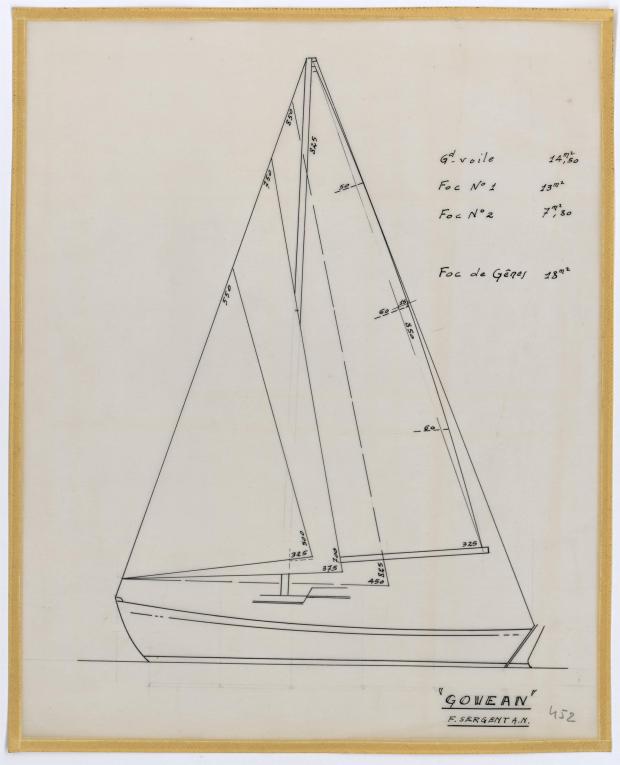 PLAN DE VOILURE/GREEMENT - GEOEVAN (1956)