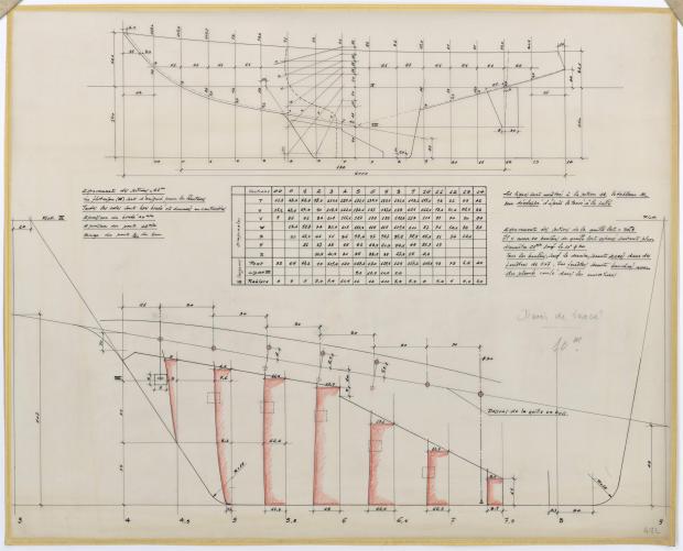 PLAN DE CONSTRUCTION - CRUISER de 10 m (1956)