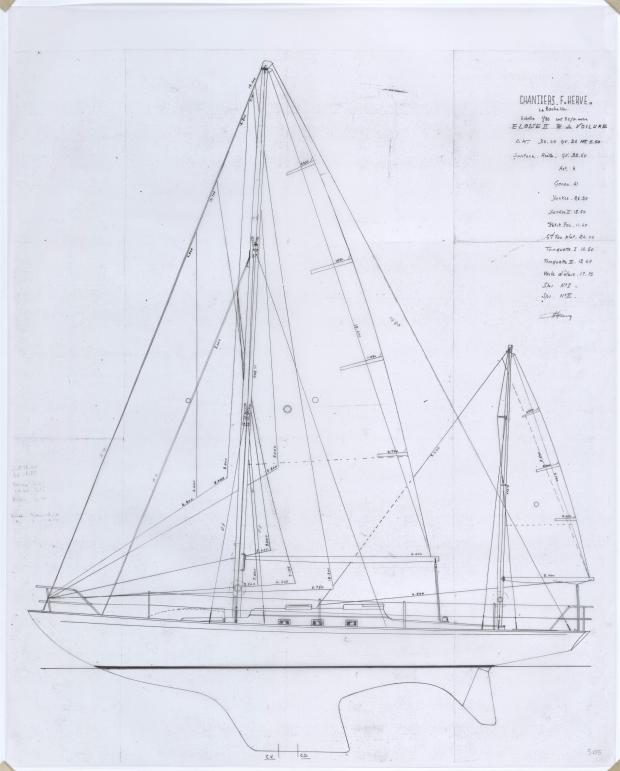 PLAN DE VOILURE/GREEMENT - ELOISE II (1957)