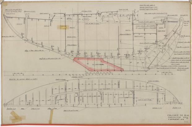 PLAN DE CONSTRUCTION - DEJA   CRUISER 8,50 m (1957)