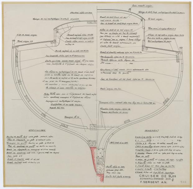 PLAN DE CONSTRUCTION - CABRETTE CRUISER NORVEGIEN 9,25 m (1957)