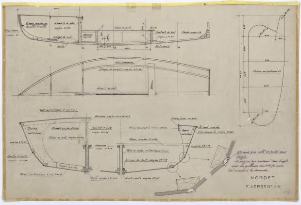 PLAN DE CONSTRUCTION - NORDET 4,20 m (1957)