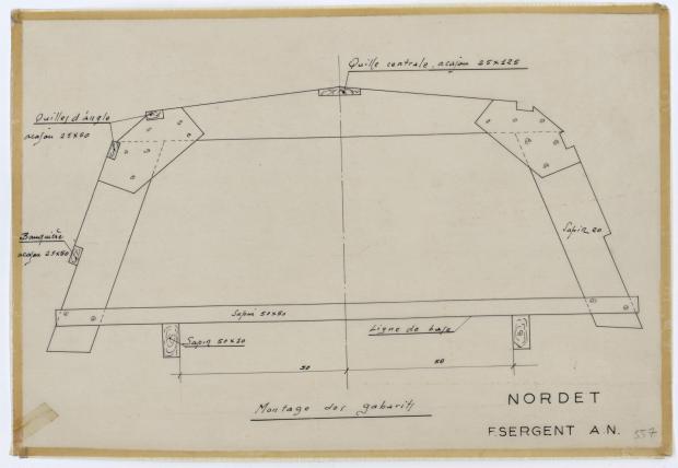 PLAN DE CONSTRUCTION - NORDET 4,20 m (1957)