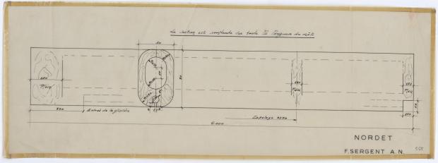 PLAN DE VOILURE/GREEMENT - NORDET 4,20 m (1957)