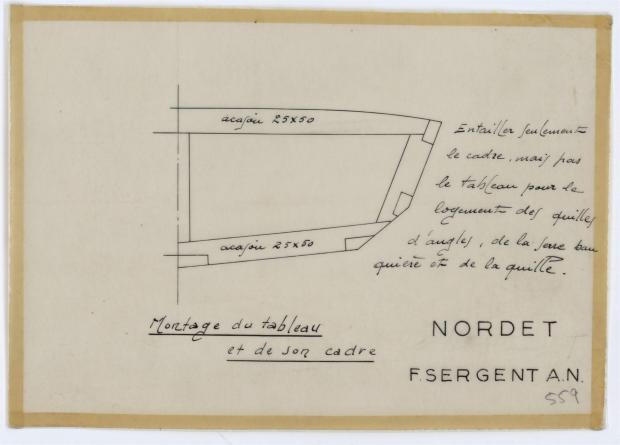 PLAN DE CONSTRUCTION - NORDET 4,20 m (1957)