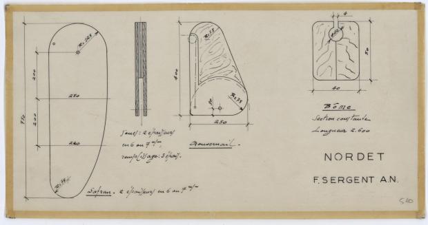 PLAN DE CONSTRUCTION - NORDET 4,20 m (1957)