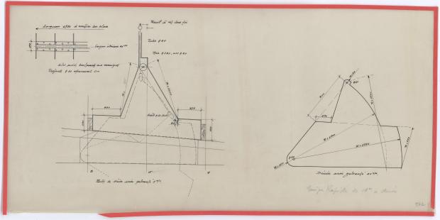 PLAN DE DERIVE/QUILLE - AOUFFA II 14 m   (1958)