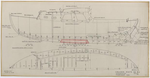 PLAN DE CONSTRUCTION - CRUISER MIXTE DE 8 M (1958)