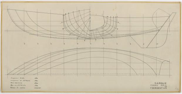 PLAN DE COQUE - SUPER BONITE 8,50 m (1959)