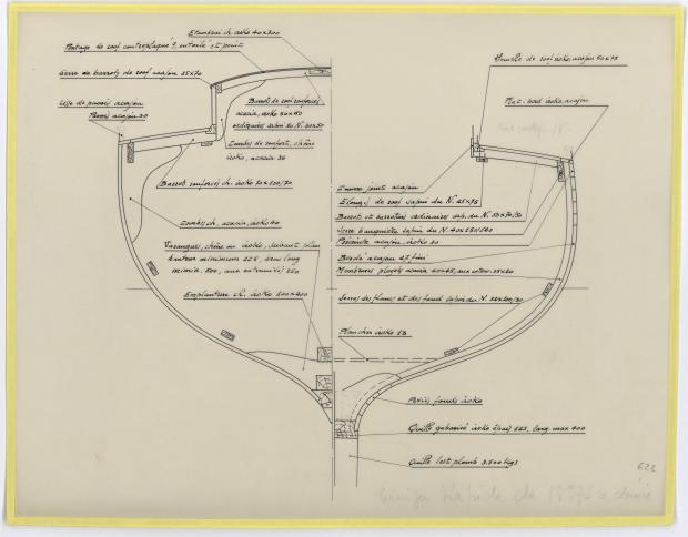 PLAN DE CONSTRUCTION - CRUISER RAPIDE DE 13,75 m à dérive (1959)