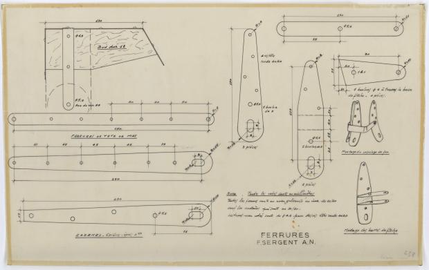 PLAN DE VOILURE/GREEMENT - DORADE (1959)