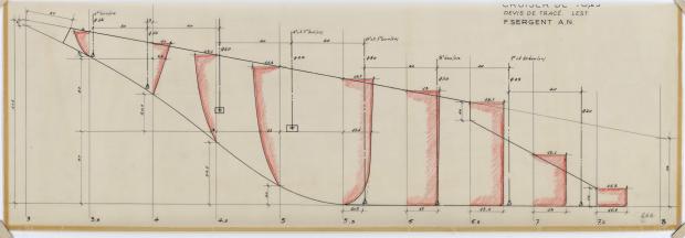 PLAN DE DERIVE/QUILLE - TALLY-HO CRUISER 10,25 m  (1960)