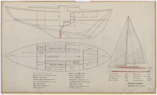 PLAN GENERAL - TALLY-HO CRUISER 10,25 m  (1960)