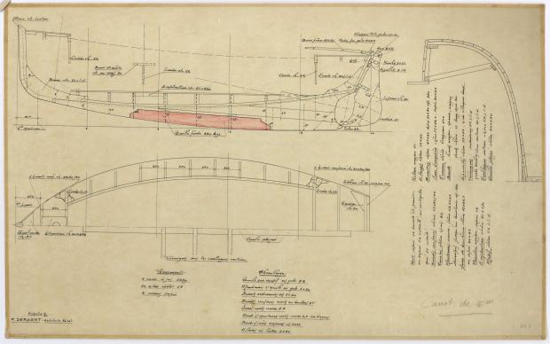 PLAN DE CONSTRUCTION - LOCTUDY  5,20 m (1960)