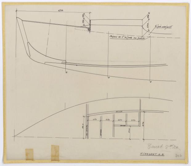 PLAN DE CONSTRUCTION - LOCTUDY  5,20 m (1960)