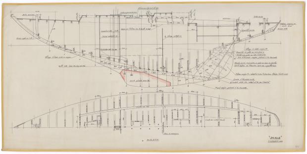 PLAN DE CONSTRUCTION - VARNA,DORIS, MISTRAL CRUISER RAPIDE 12,20 m (1960)