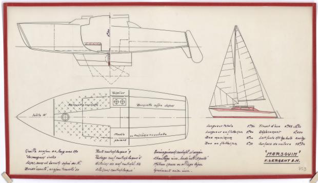 PLAN GENERAL - MARSOUIN  5,90 m (1960)