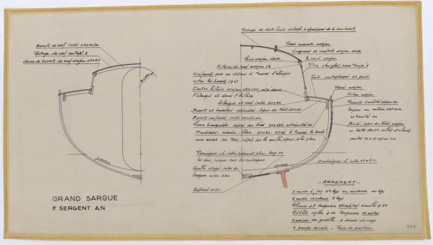 PLAN DE CONSTRUCTION - LE GRAND SARGUE  (1961)