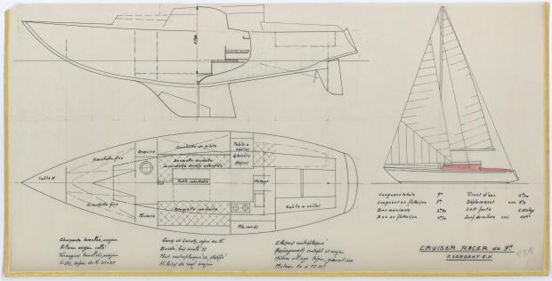 PLAN GENERAL - CRUISER RACER de 9 m (1961)