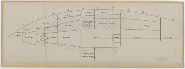 PLAN D&#039;AMENAGEMENT  - ASTERIE 7,50 M à Dérive (1961)